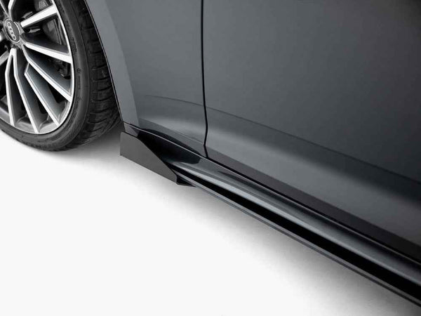 Maxton Design - Street PRO Side Skirts Diffusers + Flaps Audi A5 Sportback F5 / B9 Facelift