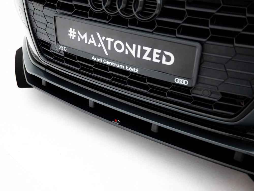 Maxton Design - Street PRO Front Splitter + Flaps Audi A5 F5 / B9 Facelift