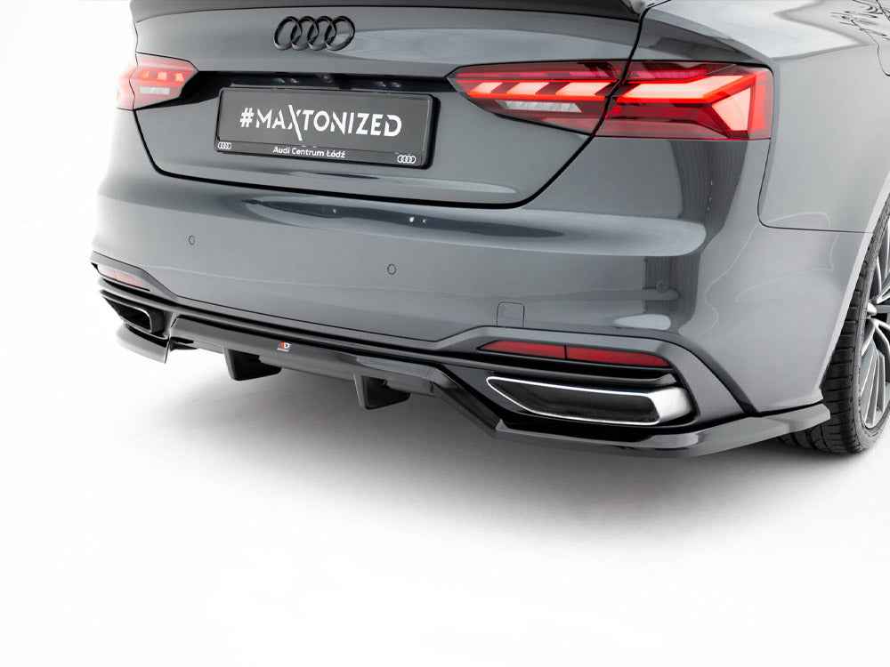Maxton Design - Rear Splitter (Vertical Bars) Audi A5 F5 / B9 Facelift