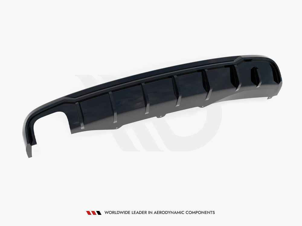 Maxton Design - Rear Valance Audi A4 B8 (Single side dual exhaust version)