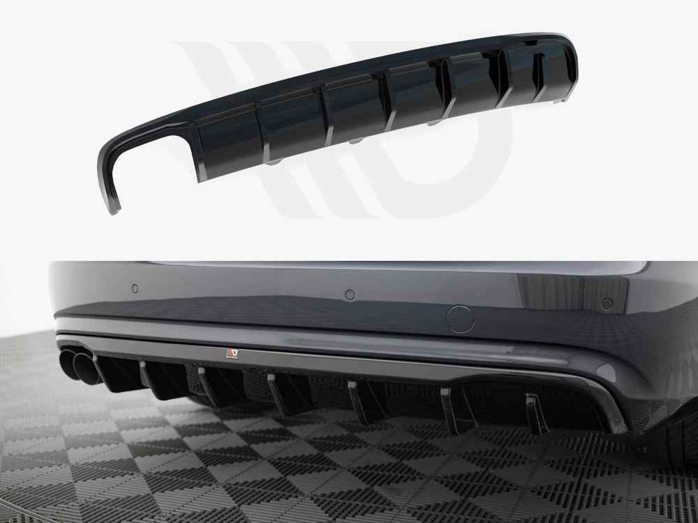Maxton Design - Rear Valance Audi A4 B8 Facelift (Single side dual exhaust version)