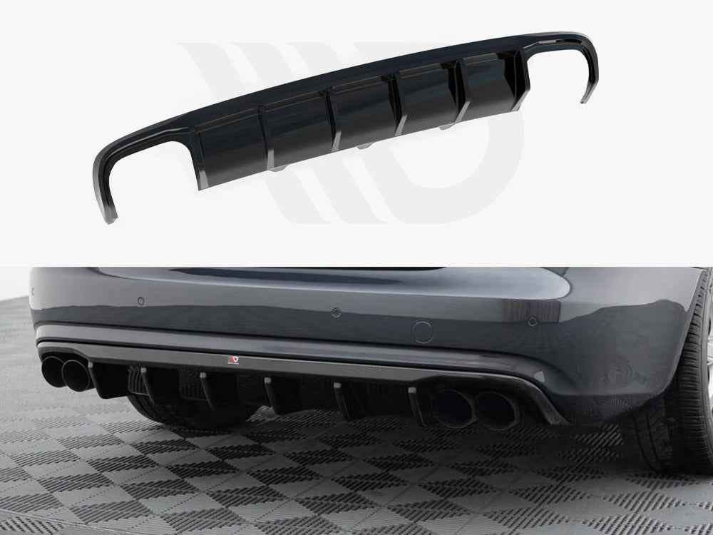 Maxton Design - Rear Valance Audi A4 B8 Facelift (Version with dual exhausts on both sides)