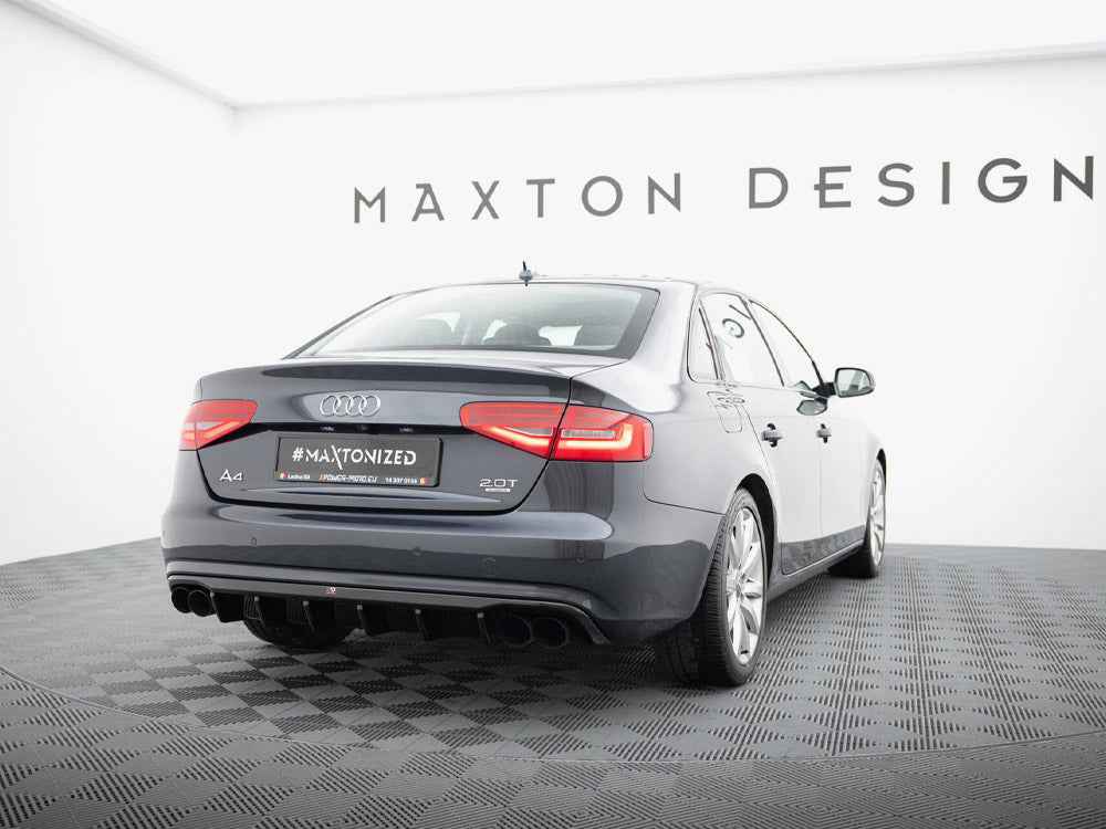 Maxton Design - Rear Valance Audi A4 B8 Facelift (Version with dual exhausts on both sides)