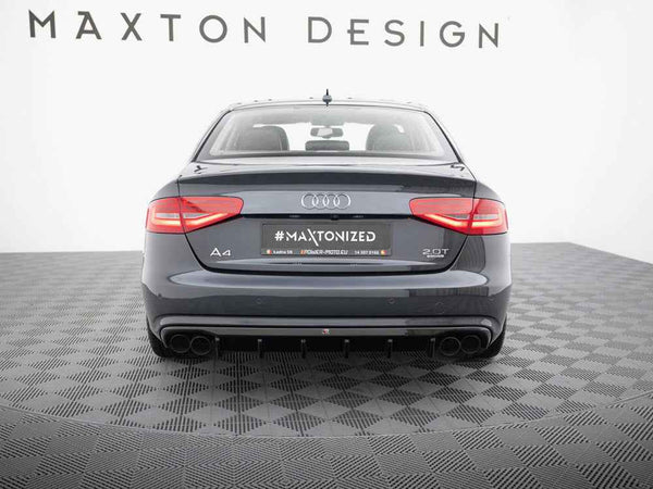 Maxton Design - Rear Valance Audi A4 B8 Facelift (Version with dual exhausts on both sides)