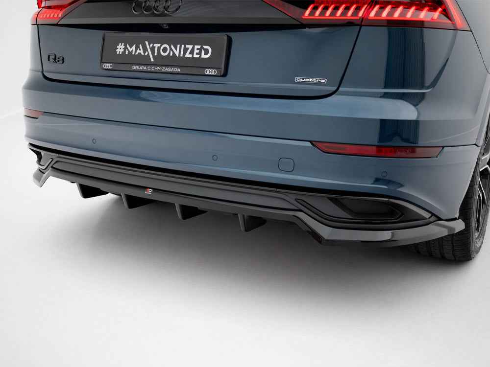 Maxton Design - Rear Splitter (Vertical Bars) Audi Q8 Mk1