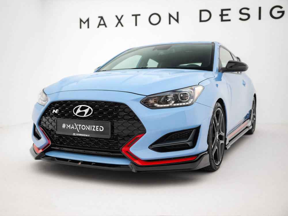 Maxton Design - Front Splitter V.2 Hyundai Veloster N Mk2