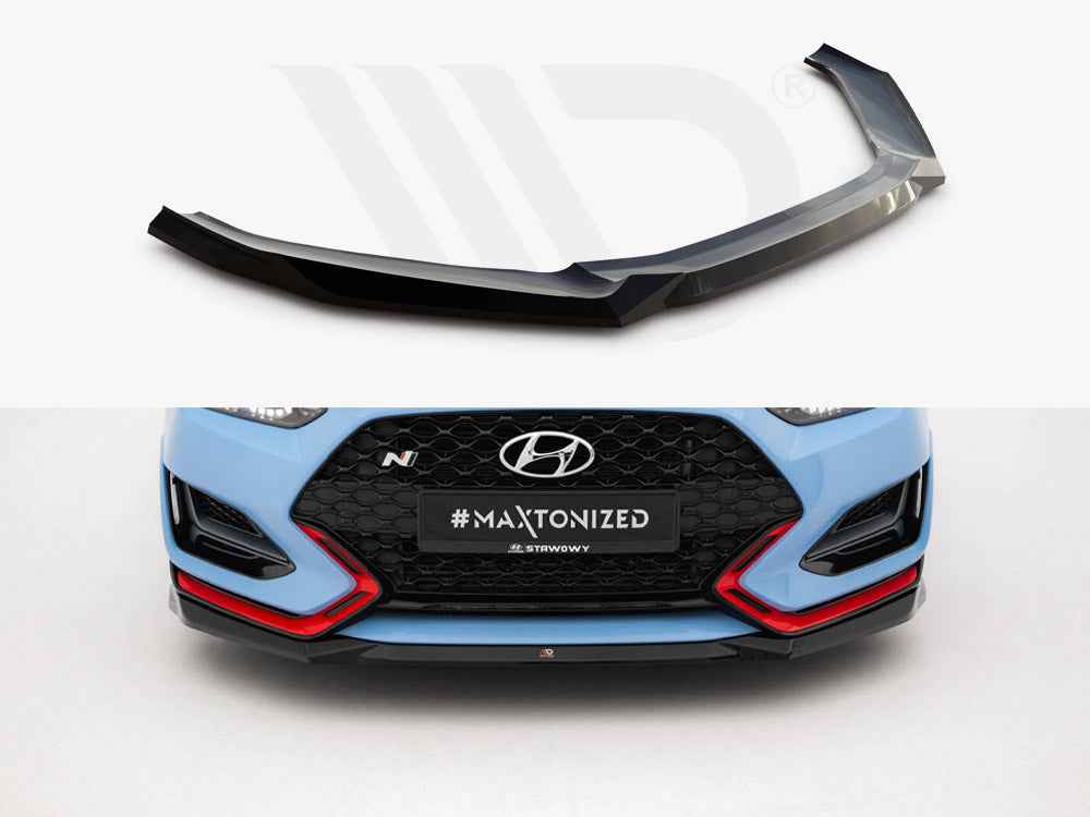 Maxton Design - Front Splitter V.1 Hyundai Veloster N Mk2
