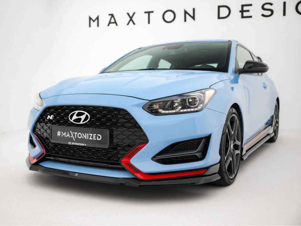 Maxton Design - Front Splitter V.1 Hyundai Veloster N Mk2