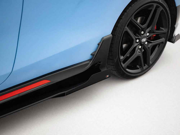 Maxton Design - Street PRO Side Skirts Diffusers + Flaps Hyundai Veloster N Mk2