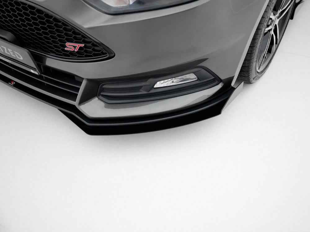 Maxton Design - Street PRO Front Splitter + Flaps Ford Focus ST Mk3 Facelift