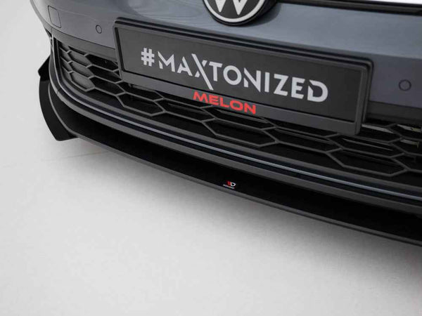 Maxton Design -  Street PRO Front Splitter + Flaps Volkswagen Polo GTI Mk6 Facelift