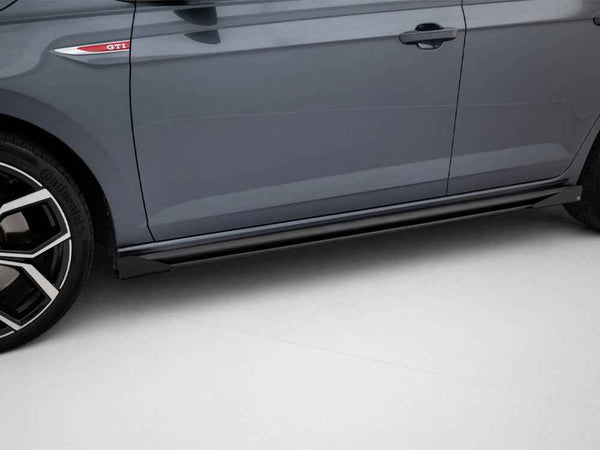 Maxton Design -  Street PRO Side Skirts Diffusers + Flaps Volkswagen Polo GTI Mk6 Facelift