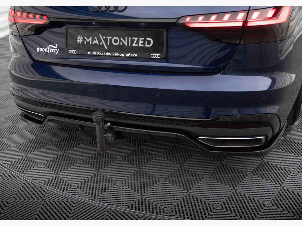 Maxton Design - Rear Splitter (Vertical Bars) V.2 Audi A4 S-Line B9 Facelift