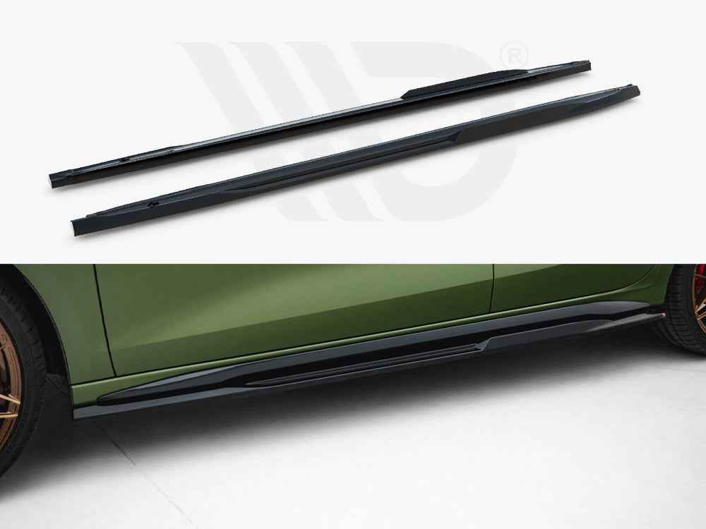 Maxton Design - Side Skirts Diffusers V.2 Audi S3 Sportback / A3 S-Line Sportback 8Y Facelift