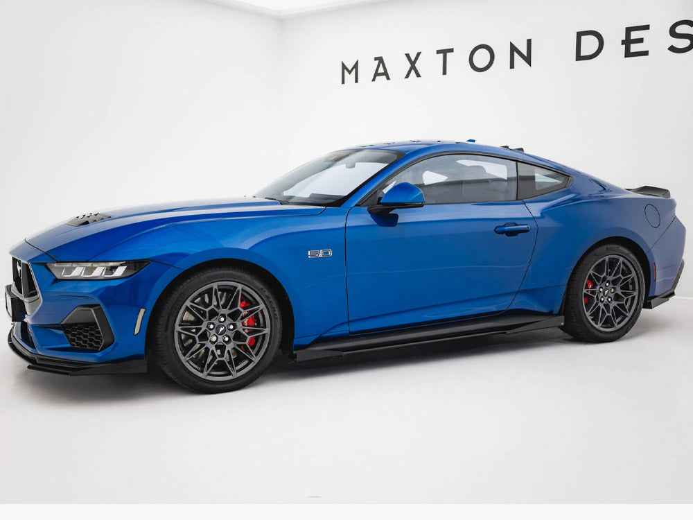 Maxton Design - Street PRO Side Skirts Diffusers + Flaps Ford Mustang GT Mk7