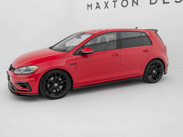 Maxton Design - Side Skirts Diffusers V.2 Volkswagen Golf R / R-Line Mk7 Facelift