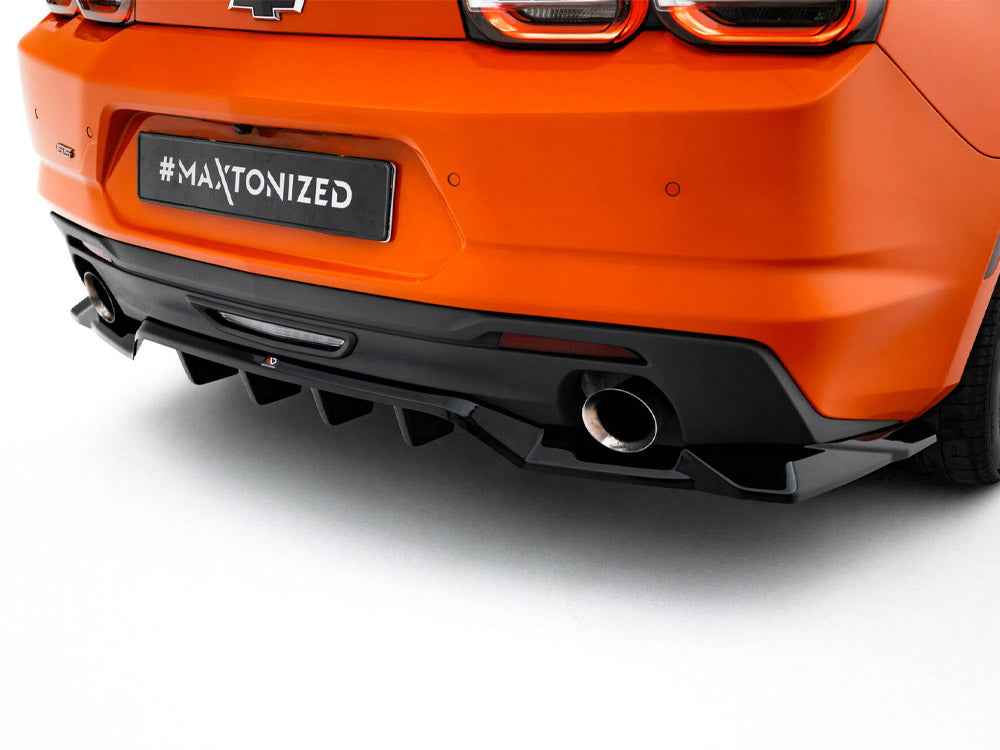 Maxton Design -Rear Splitter (Vertical Bars) Chevrolet Camaro SS Mk6 Facelift
