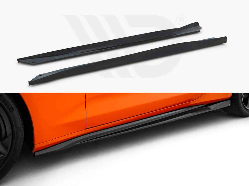 Maxton Design - Side Skirts Diffusers V.2 Chevrolet Camaro SS Mk6 Facelift
