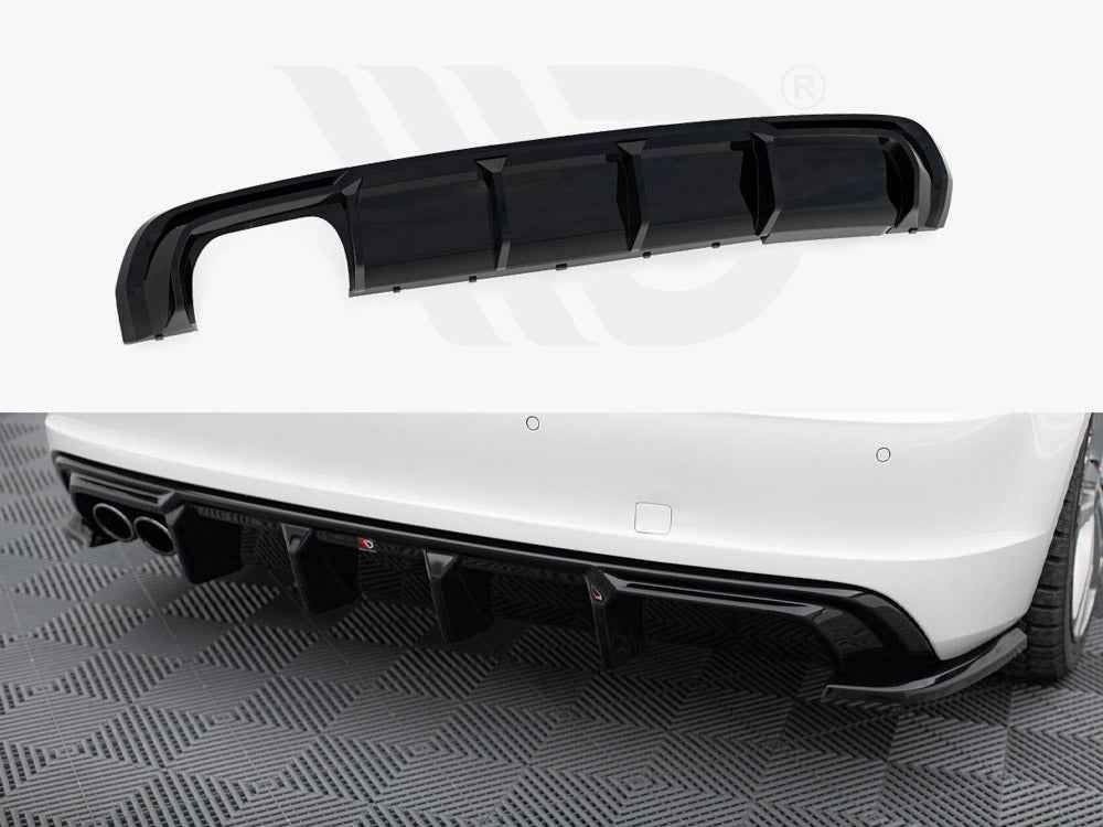 Maxton Design - Rear Valance Audi A3 S-Line Sportback 8V (Version with dual exhausts tips on one side)