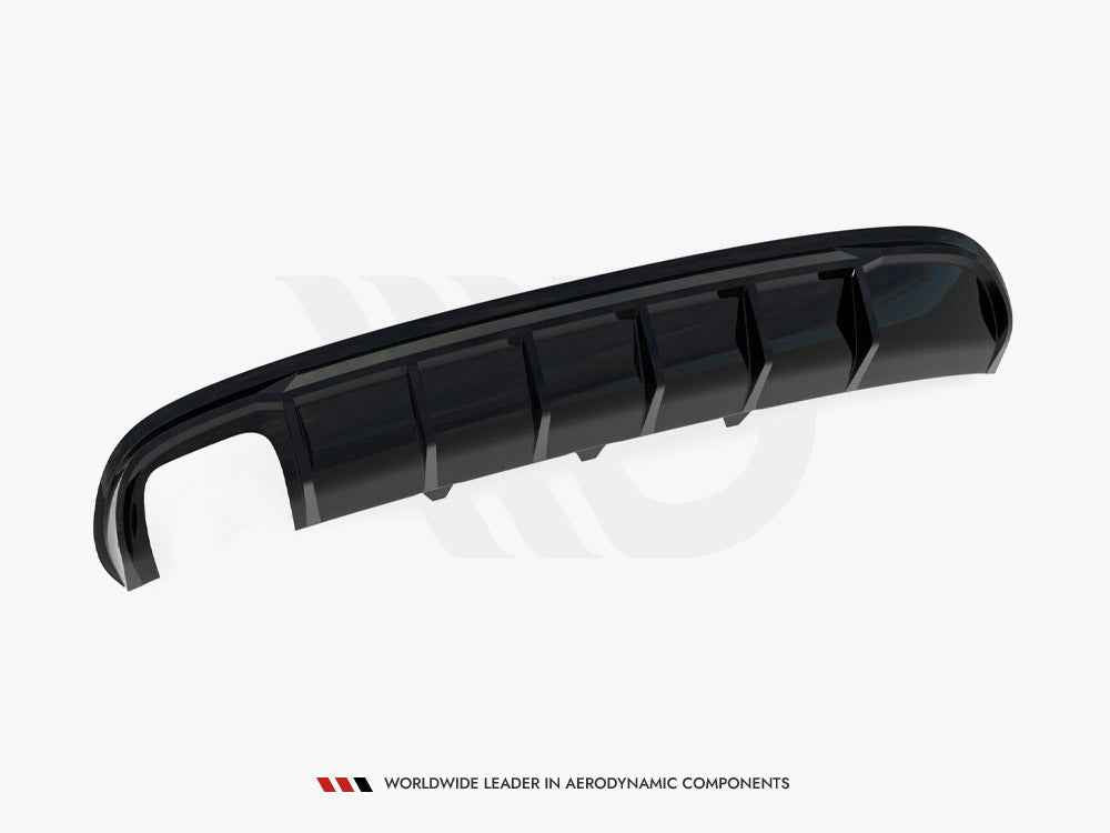 Maxton Design - Rear Valance Audi A4 S-Line Sedan B8 (Version with dual exhaust tips on one side)
