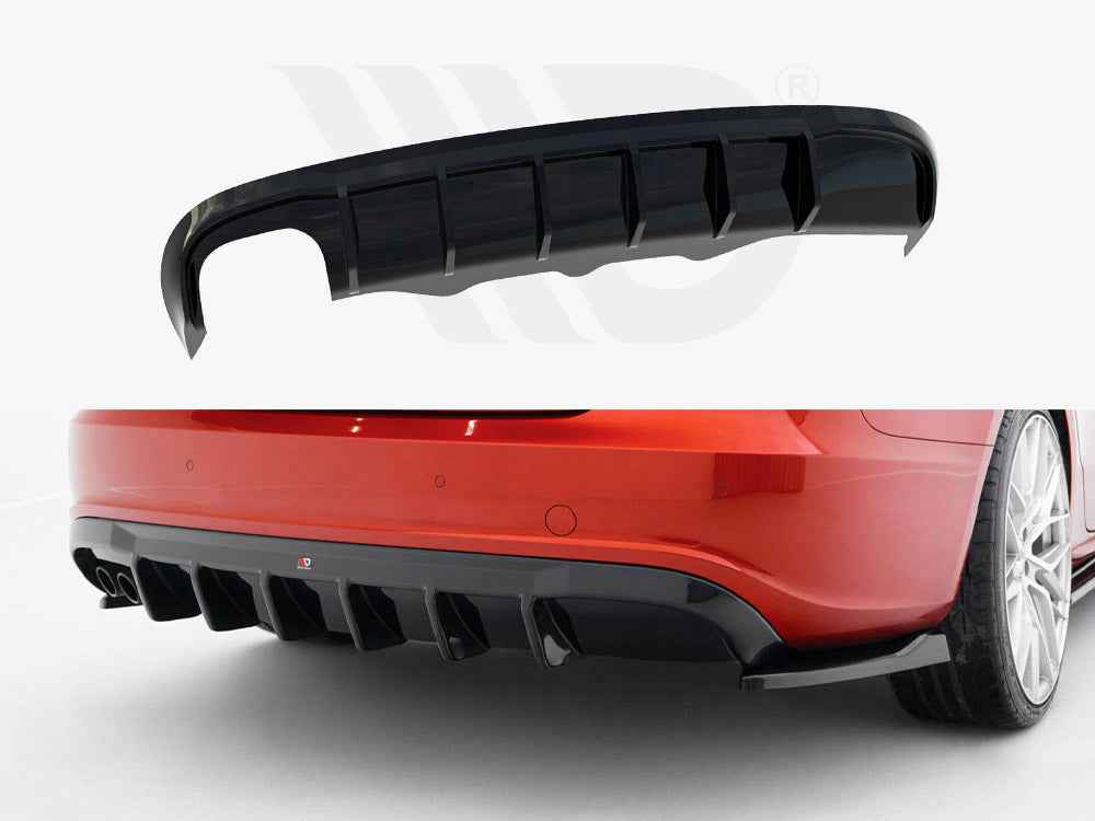 Maxton Design - Rear Valance Audi A5 S-Line Sportback 8T (Version with dual exhaust tips on one side)