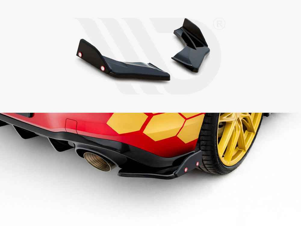 Maxton Design - Rear Side Splitters V.1 + Flaps Volkswagen Golf GTI Clubsport Mk8 Facelift