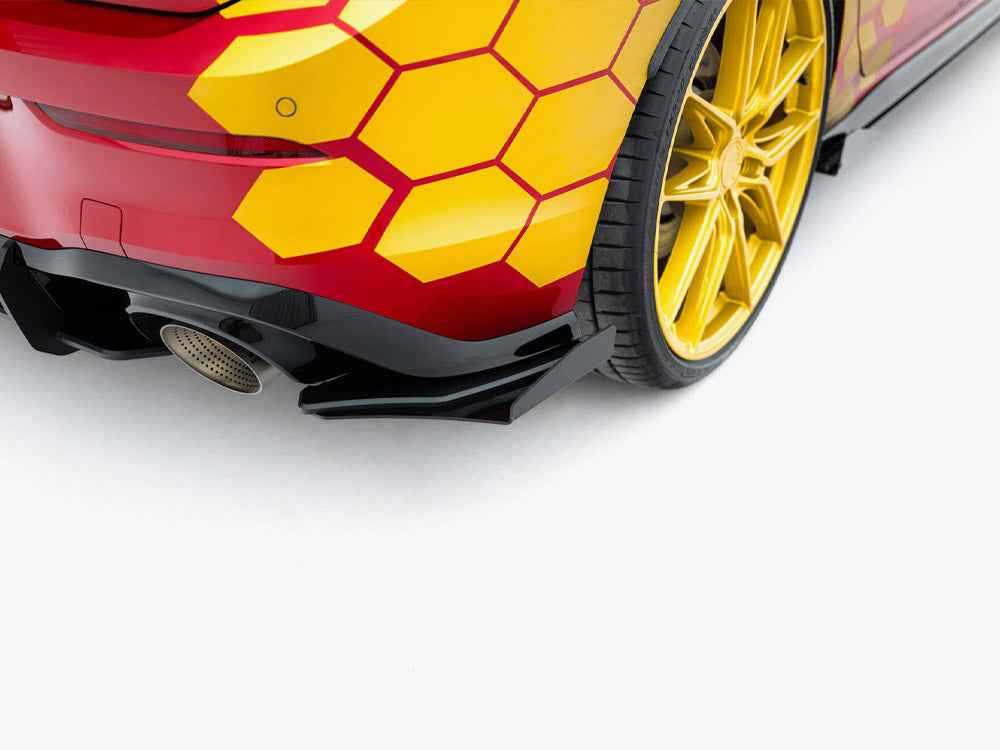 Maxton Design - Street PRO Rear Side Splitters + Flaps Volkswagen Golf GTI Clubsport Mk8 Facelift