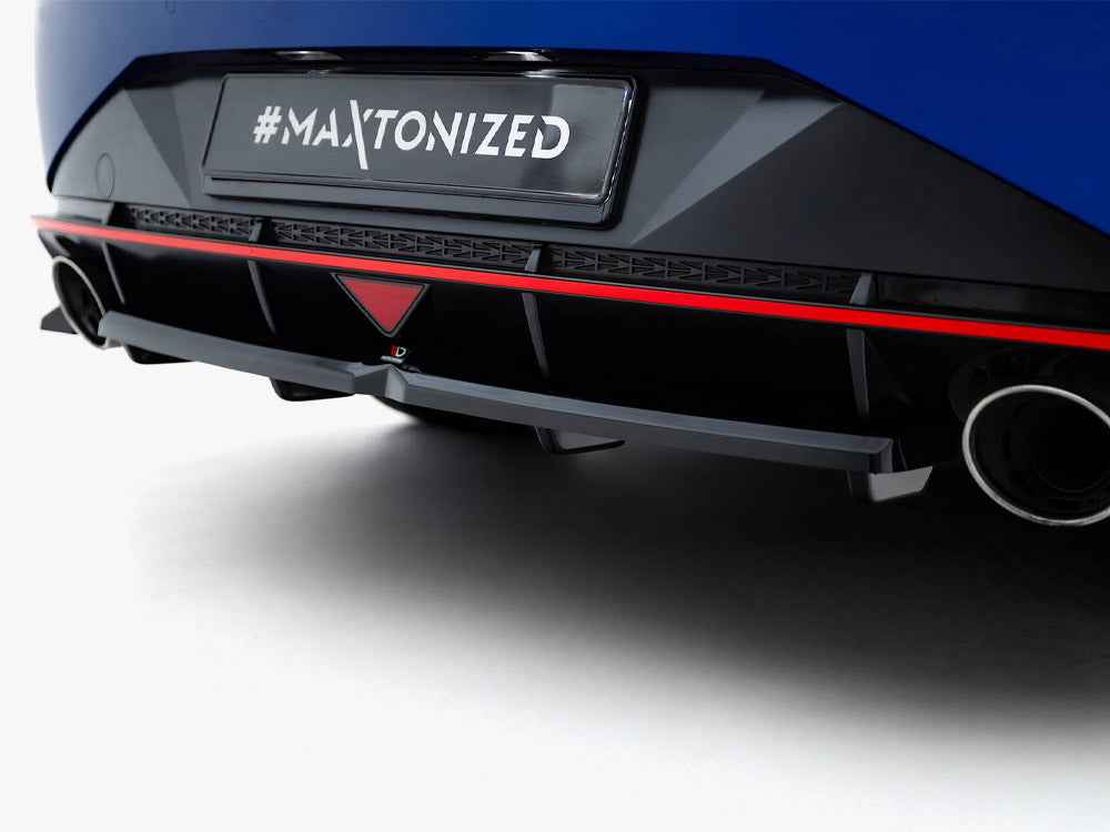 Maxton Design -Central Rear Splitter (Vertical Bars) Hyundai Elantra N Mk7