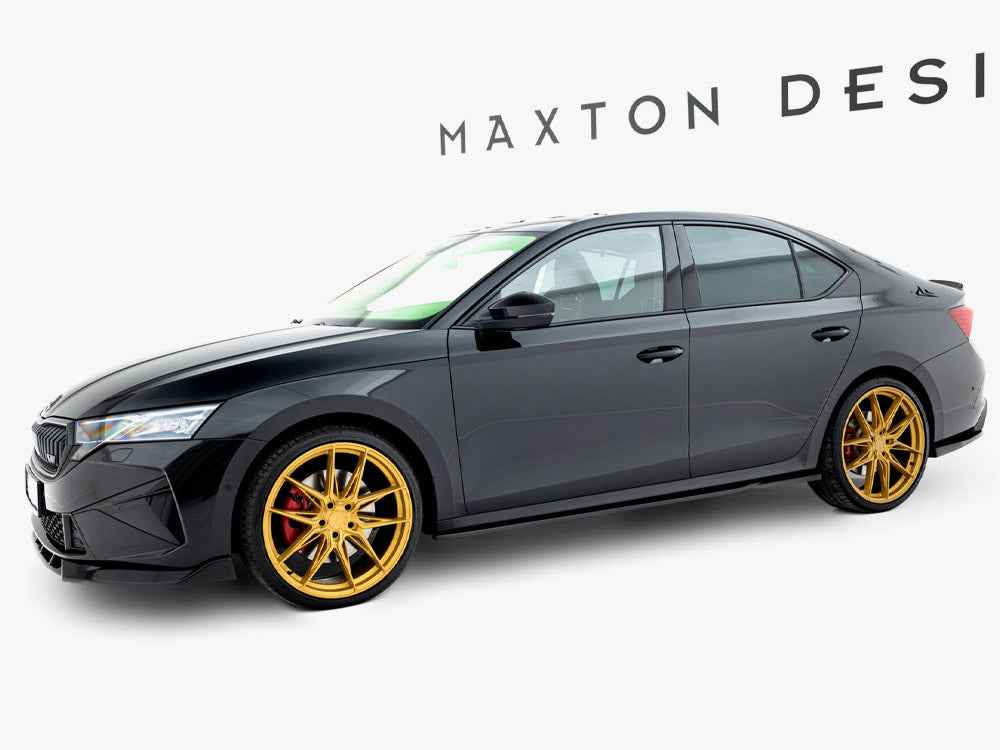 Maxton Design -  Side Skirts Diffusers V.1 Skoda Octavia RS Liftback / Estate Mk4 Facelift