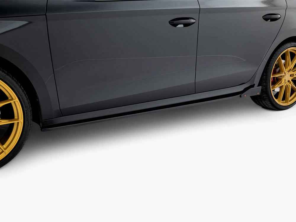 Maxton Design - Side Skirts Diffusers V.2 + Flaps Skoda Octavia RS Liftback / Estate Mk4 Facelift