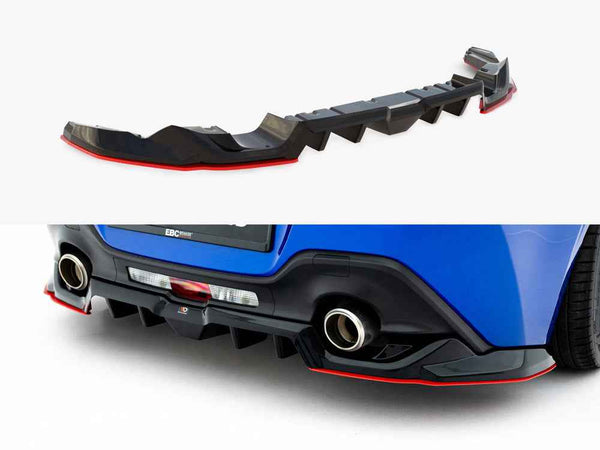 Maxton Design -  Central Rear Splitter (Vertical Bars) V.2 Subaru BRZ Mk2