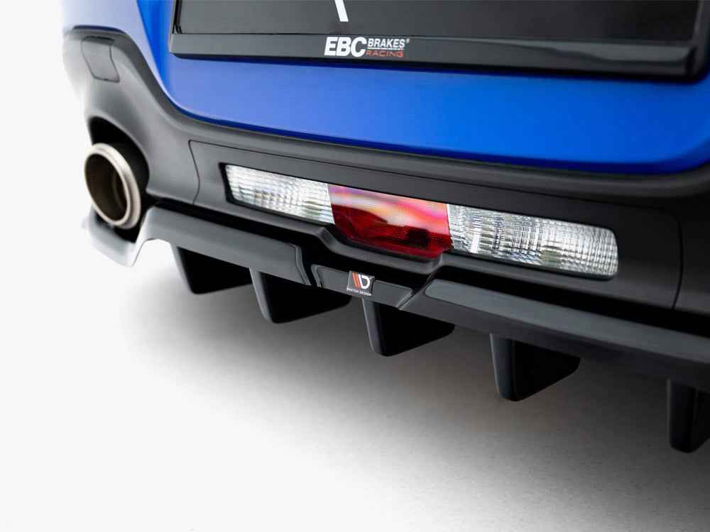 Maxton Design - Central Rear Splitter (Vertical Bars) V.1 + Flaps Subaru BRZ Mk2