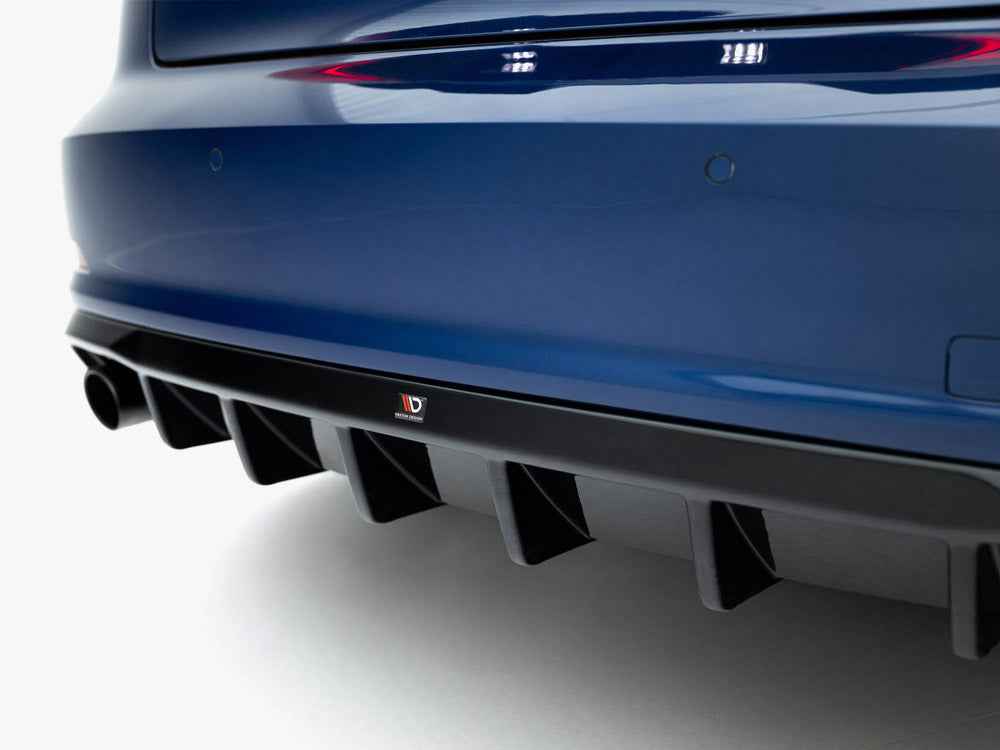 Maxton Design - Rear Valance Audi A3 Sedan 8V (Version with single exhaust tips on one side)