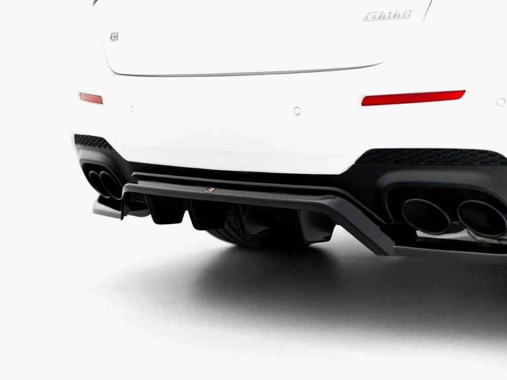 Maxton Design - Rear Splitter (Vertical Bars) Maserati Ghibli Modena Mk3 Facelift