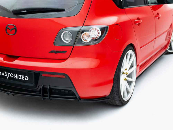 Maxton Design - Street PRO Rear Side Splitters Mazda 3 MPS Mk1 EU Version