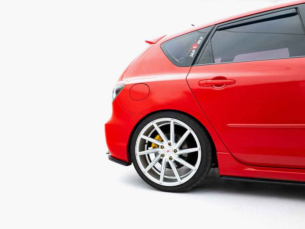 Maxton Design - Street PRO Rear Side Splitters Mazda 3 MPS Mk1 EU Version