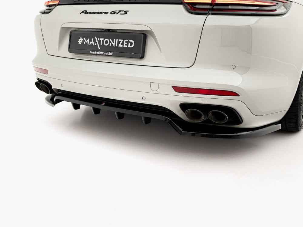 Maxton Design - Rear Splitter (Vertical Bars) Porsche Panamera GTS Sport Turismo 971 Facelift