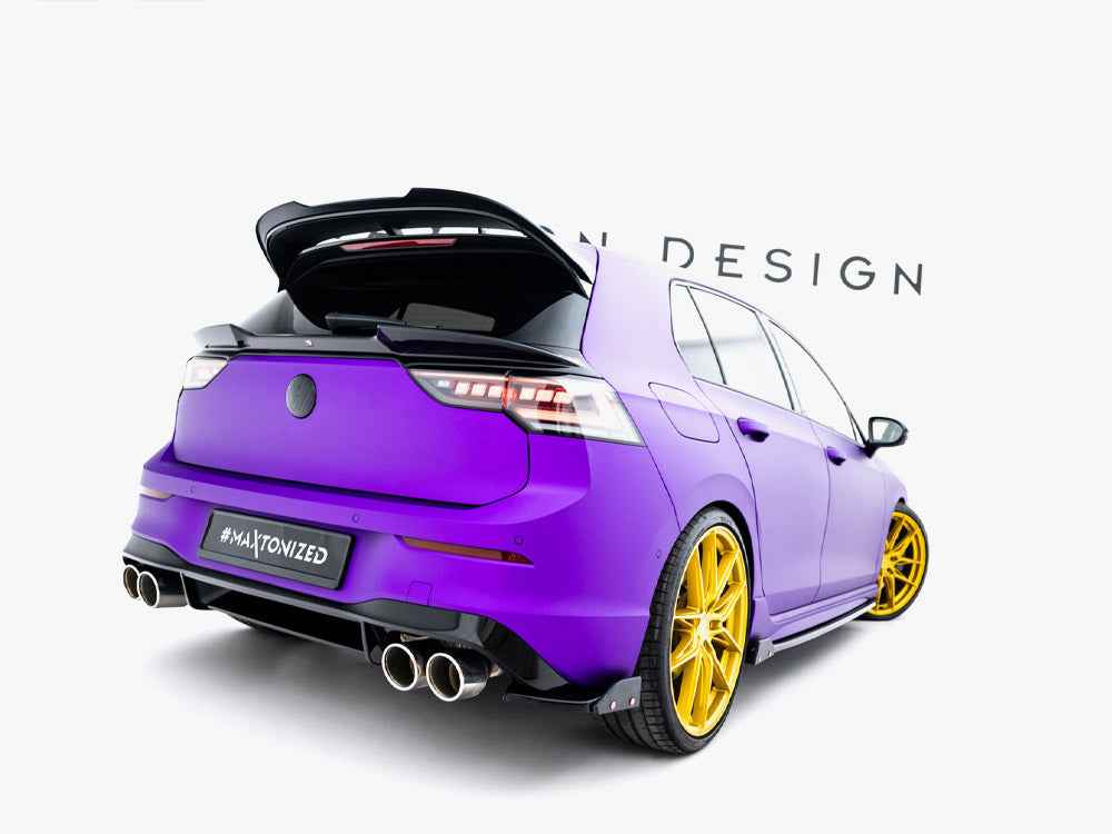 Maxton Design - Rear Side Splitters V.2 + Flaps Volkswagen Golf R Mk8 Facelift