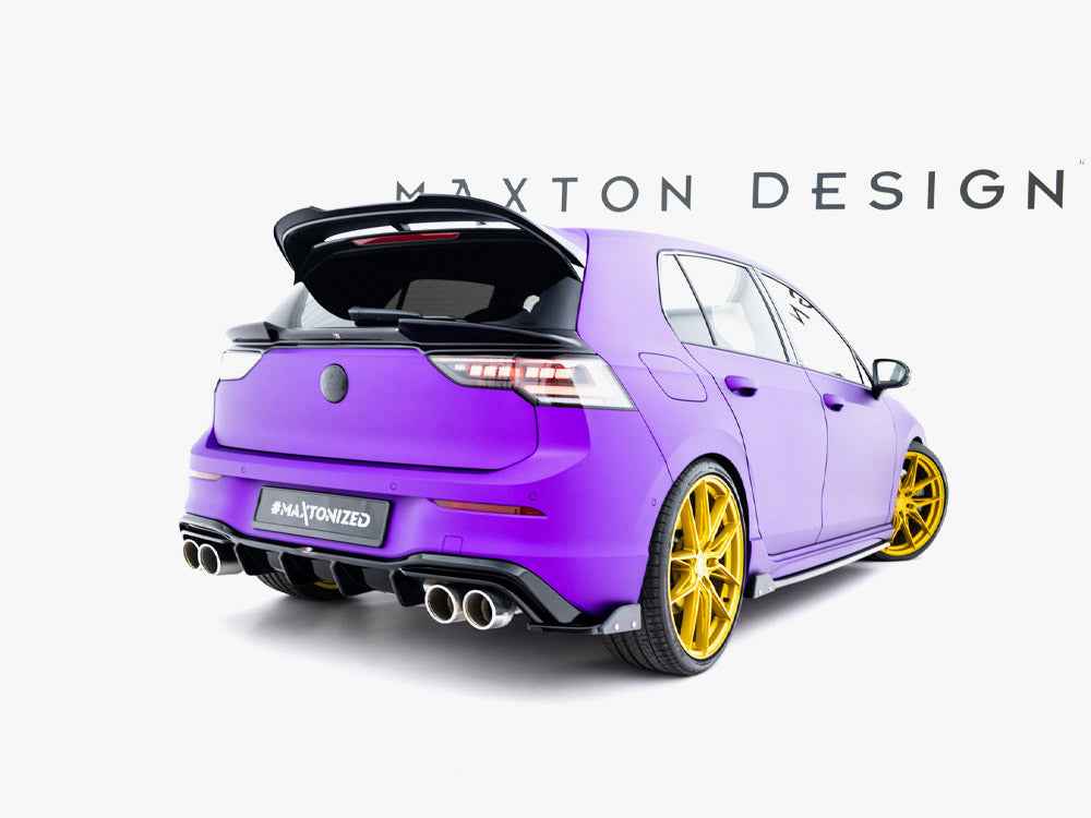 Maxton Design - Rear Side Splitters V.6 + Flaps Volkswagen Golf R Mk8