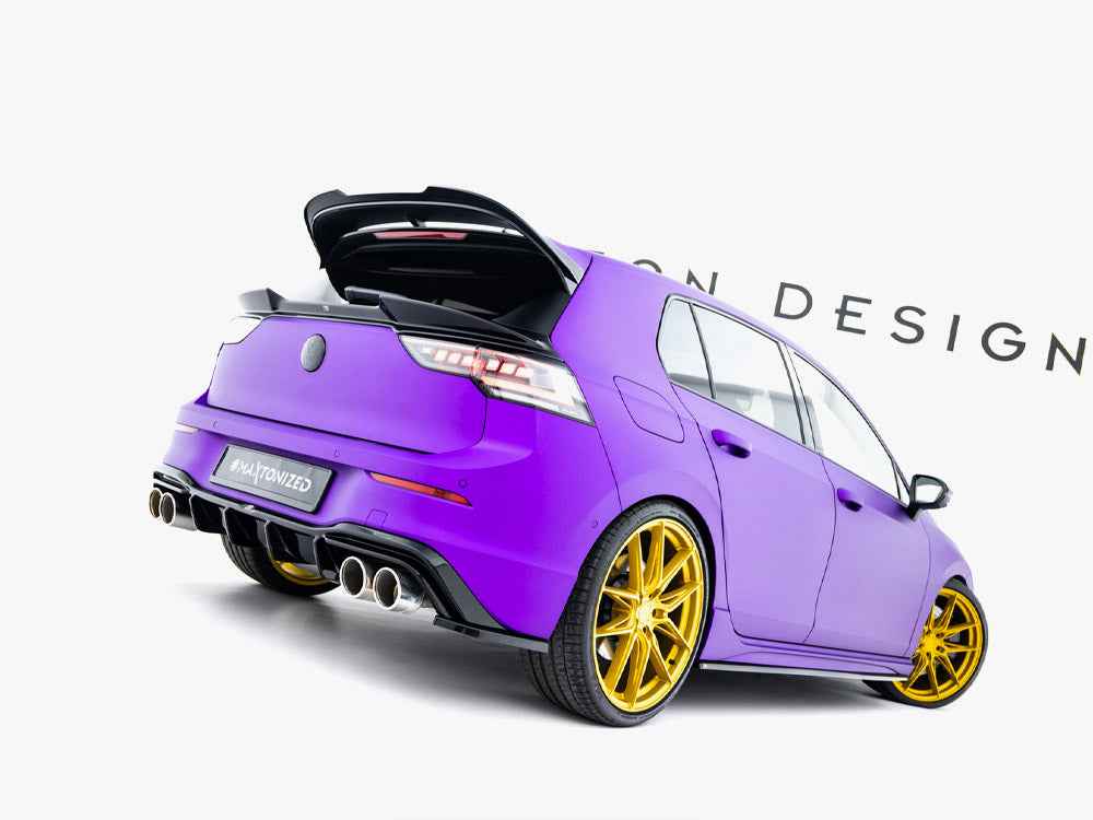 Maxton Design - Lower Spoiler CAP 3D Volkswagen Golf R Mk8 Facelift