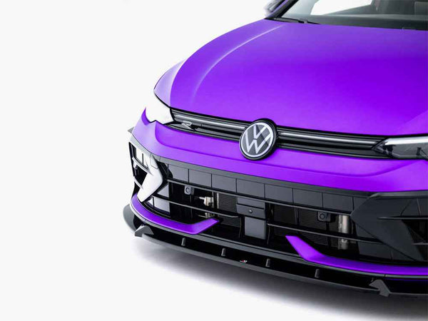 Maxton Design - Front Splitter V.3 + Flaps Volkswagen Golf R Mk8 Facelift