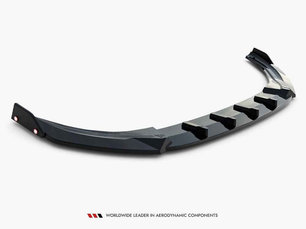 Maxton Design - Front Splitter V.3 + Flaps Volkswagen Golf R Mk8 Facelift