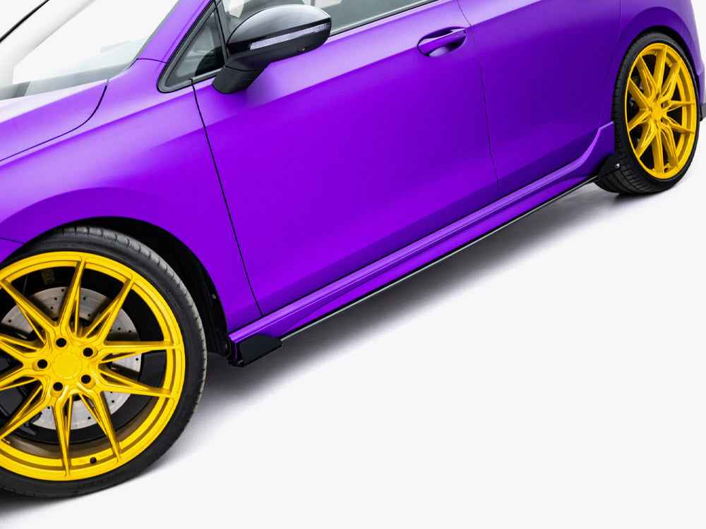 Maxton Design - Street PRO Side Skirts Diffusers + Flaps Volkswagen Golf R Mk8 / Mk8 Facelift