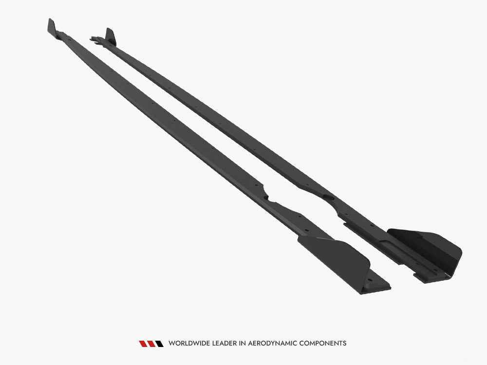 Maxton Design - Street PRO Side Skirts Diffusers + Flaps Volkswagen Golf R Mk8 / Mk8 Facelift