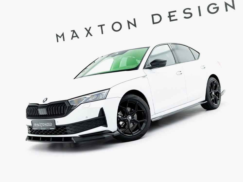 Maxton Design - Side Skirts Diffusers Skoda Octavia Sportline Liftback / Estate Mk4 Facelift