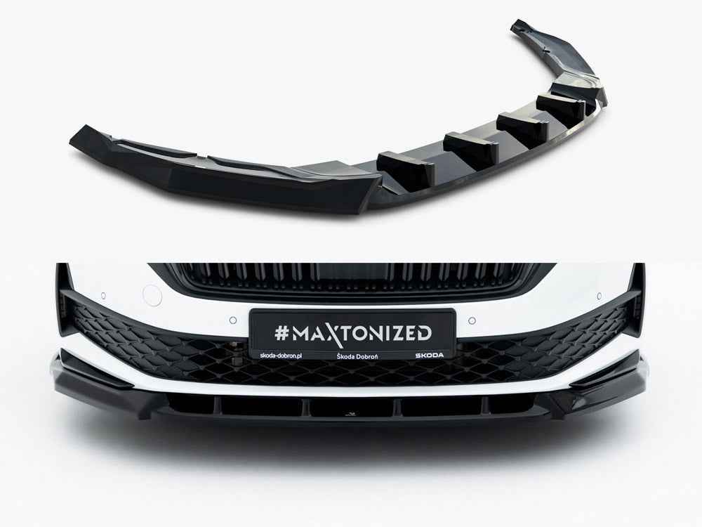 Maxton Design - Front Splitter Skoda Octavia Sportline Liftback / Estate Mk4 Facelift