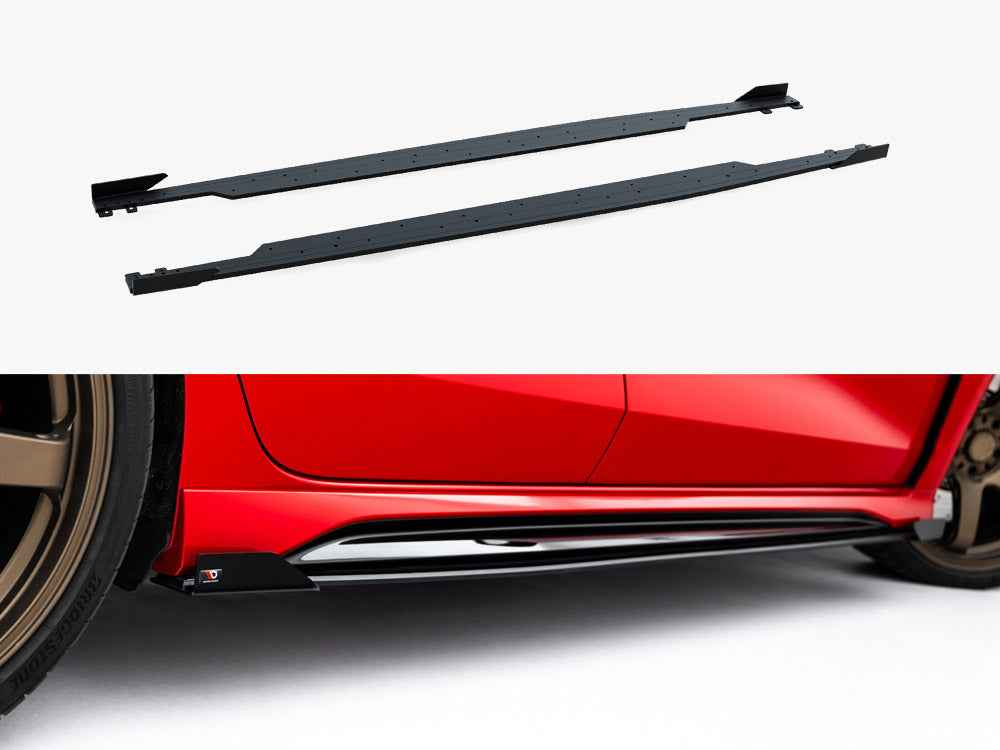 Maxton Design - Street PRO Side Skirts Diffusers + Flaps Audi RS3 Sedan 8Y Facelift