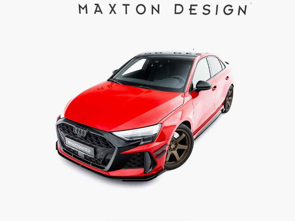 Maxton Design - Street PRO Front Splitter + Flaps Audi RS3 Sedan 8Y Facelift