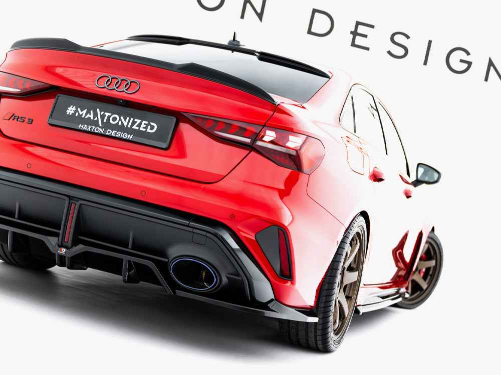 Maxton Design - Rear Splitter (Vertical Bars) V.1 Audi RS3 Sedan 8Y Facelift