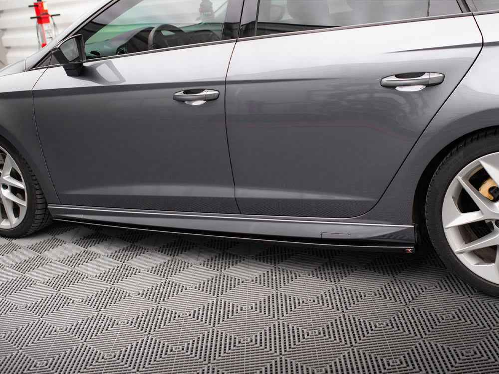 Maxton Design - Side Skirts Diffusers V.5 Seat Leon Cupra / FR / Standard Mk3 / Mk3 Facelift